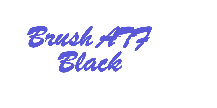 Brush ATF Black Font Download