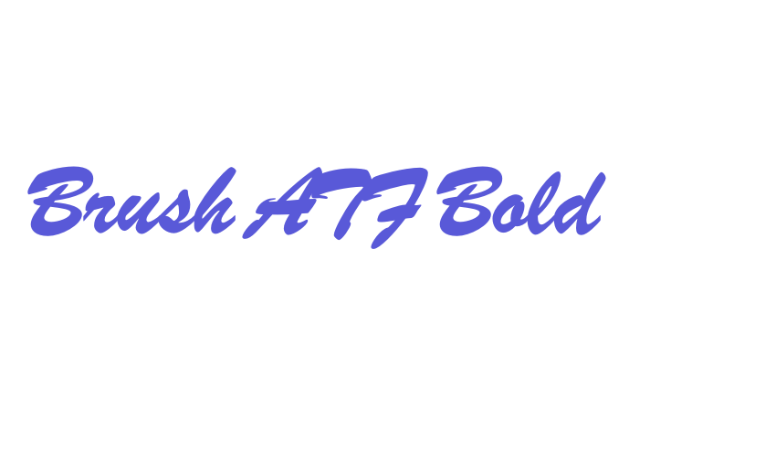 Brush ATF Bold Font Download