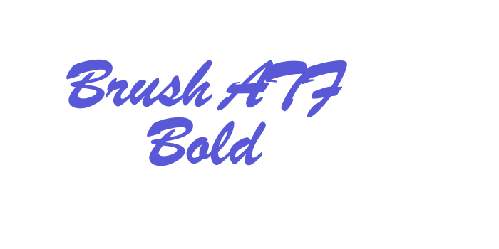 Brush ATF Bold Font Download