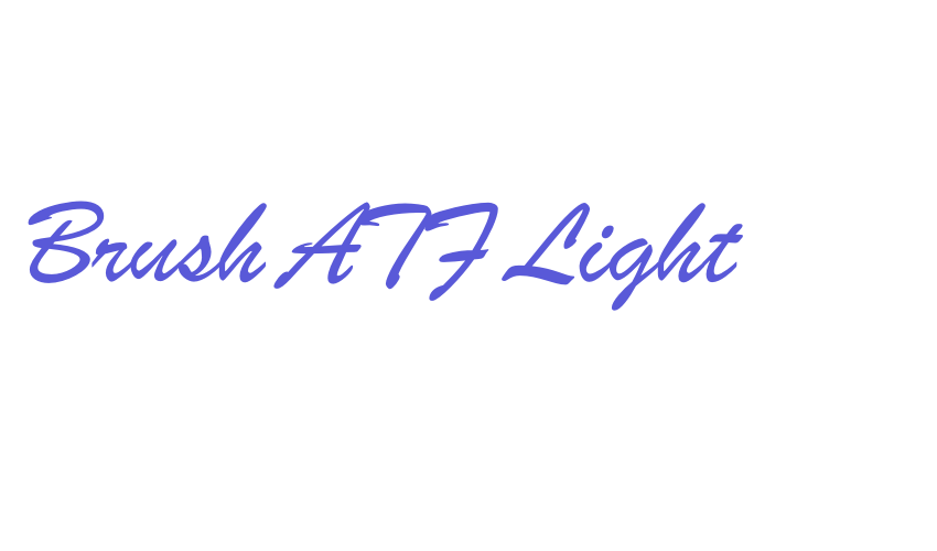 Brush ATF Light Font Download