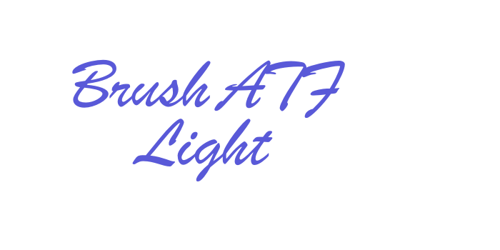 Brush ATF Light Font Download