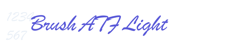 Brush ATF Light-related font