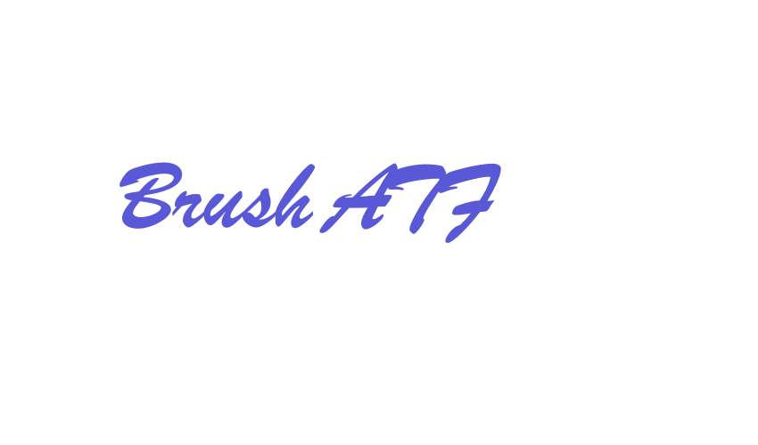 Brush ATF Font Download