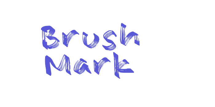 Brush Mark Font