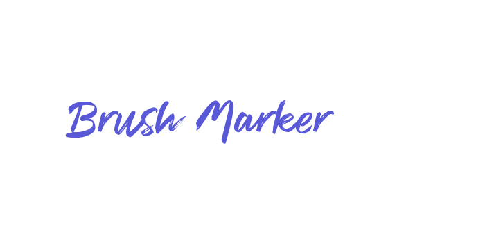 Brush Marker Font Download