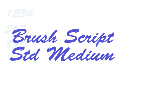 Brush Script Std Medium