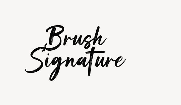 Brush Signature Font