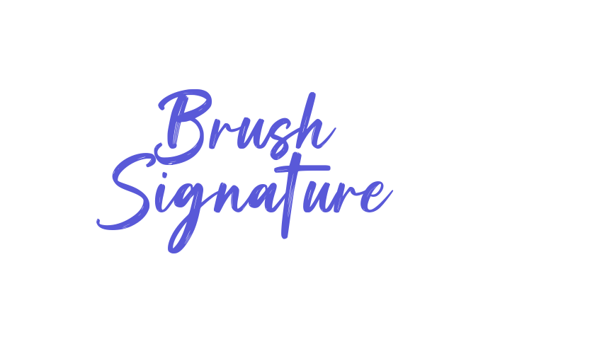 Brush Signature Font Download