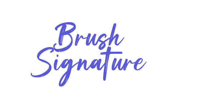 Brush Signature Font Download