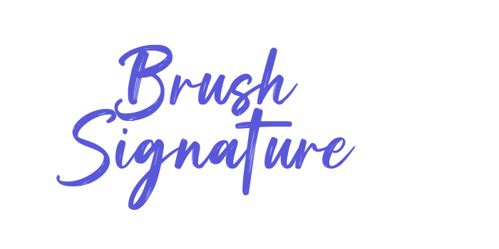 Brush Signature Font