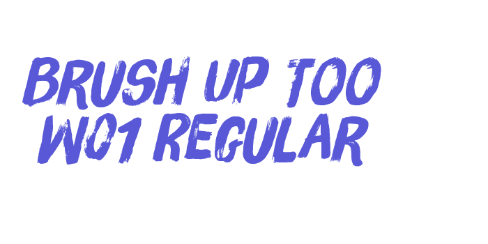 Brush Up Too W01 Regular Font Download