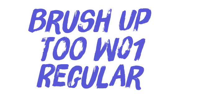 Brush Up Too W01 Regular Font