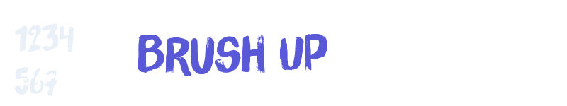 Brush Up-related font