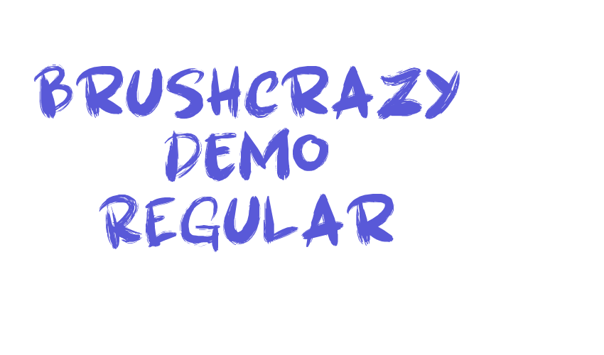 Brushcrazy DEMO Regular Font Download