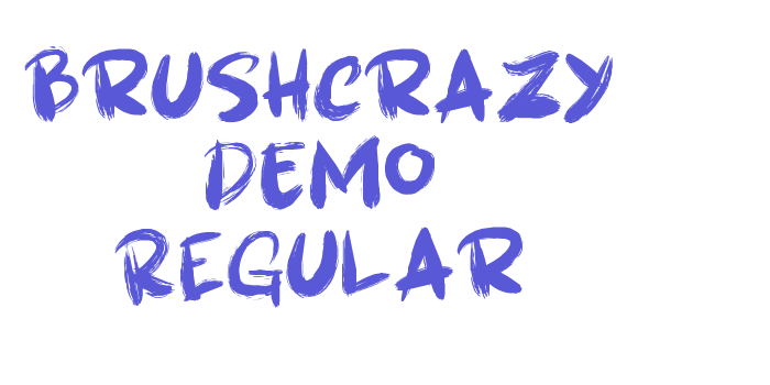 Brushcrazy DEMO Regular Font Download