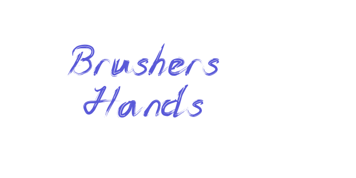 Brushers Hands Font Download