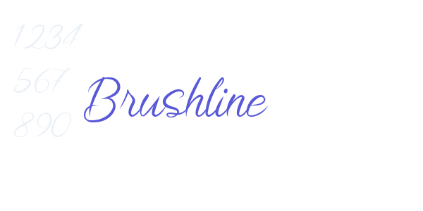 Brushline font