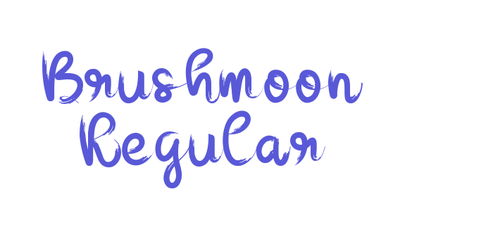 Brushmoon Regular Font