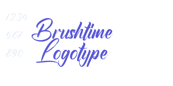 Brushtime Logotype font free