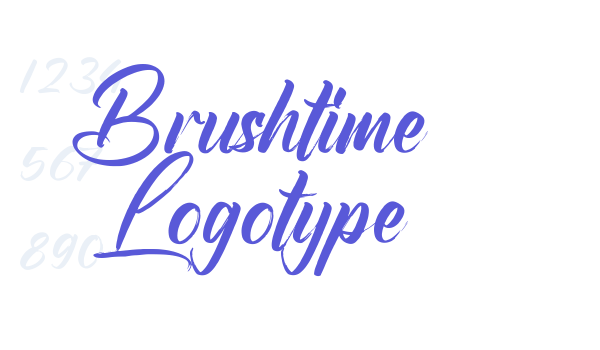 Brushtime Logotype font free