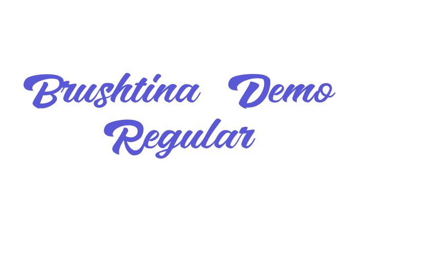 Brushtina Demo Regular Font