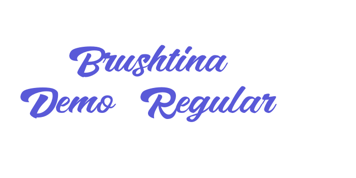 Brushtina Demo Regular Font Download