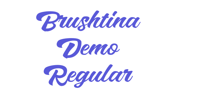 Brushtina Demo Regular Font