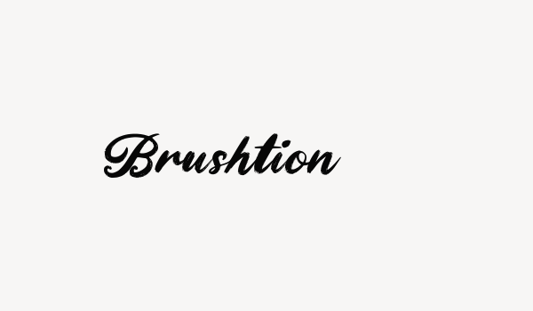 Brushtion Font