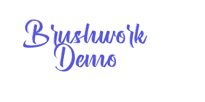 Brushwork Demo Font Download