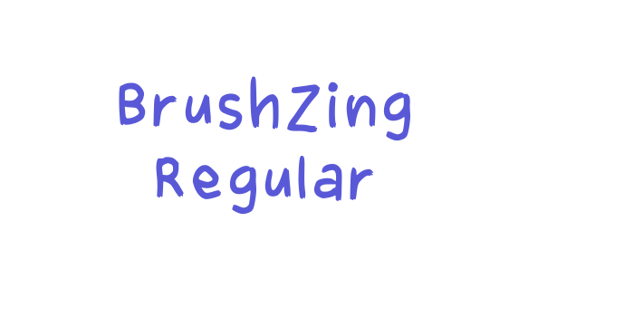 Brushzing Regular Font Download