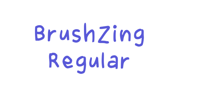 Brushzing Regular Font