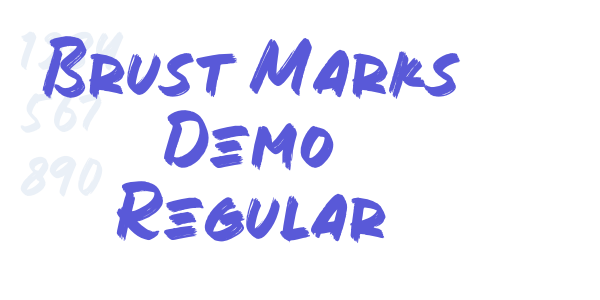 Brust Marks Demo Regular font free