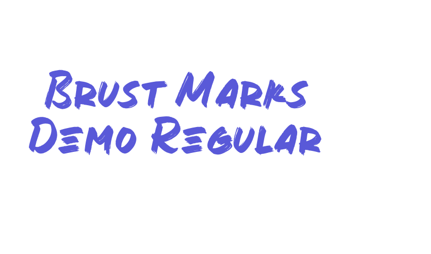 Brust Marks Demo Regular Font Download