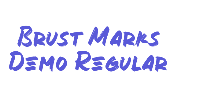 Brust Marks Demo Regular Font Download