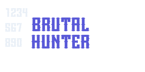 Brutal Hunter font free