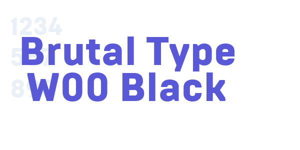 Brutal Type W00 Black font free