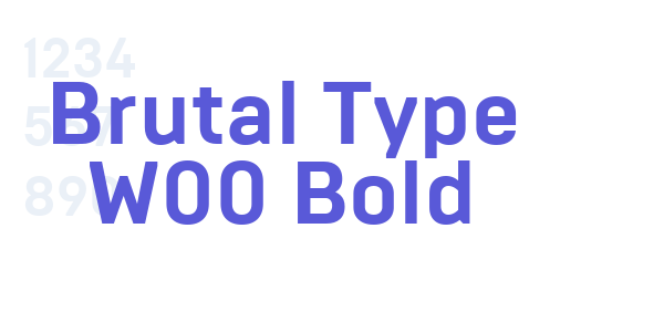 Brutal Type W00 Bold font free