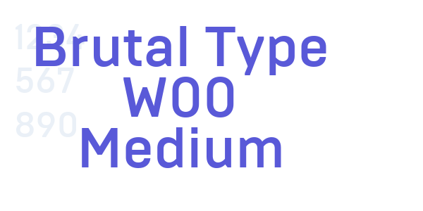 Brutal Type W00 Medium font free