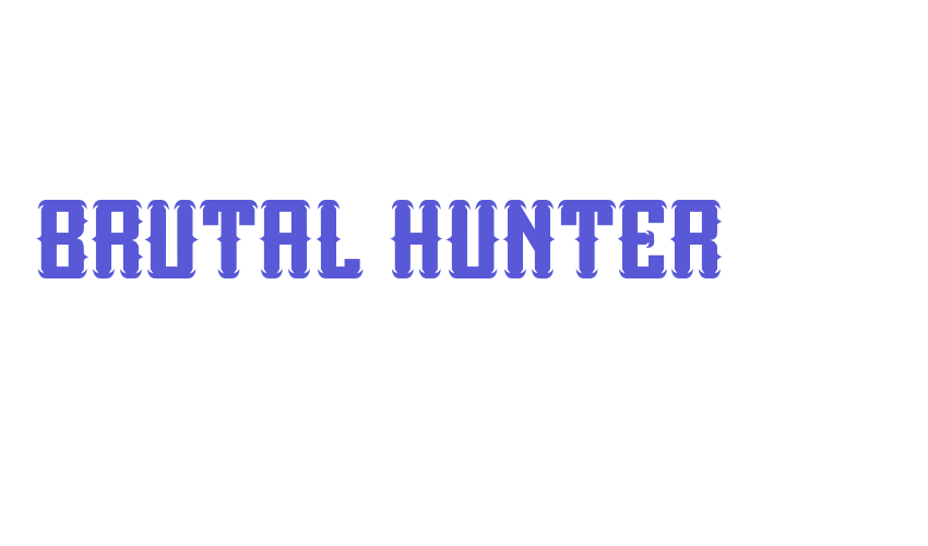 Brutal Hunter Font Download