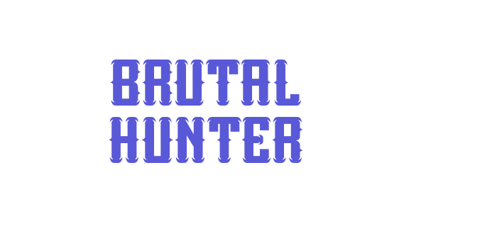 Brutal Hunter Font Download