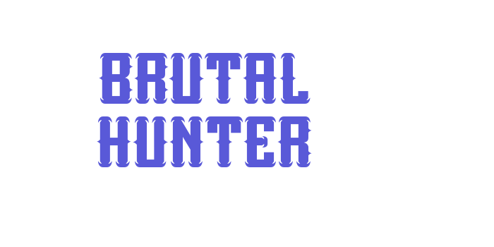 Brutal Hunter Font