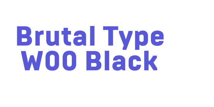 Brutal Type W00 Black Font Download