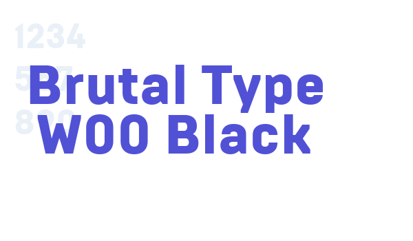 Brutal Type W00 Black font download