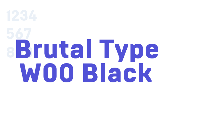 Brutal Type W00 Black font download