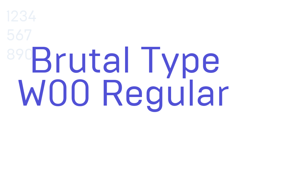 Brutal Type W00 Regular-font-download