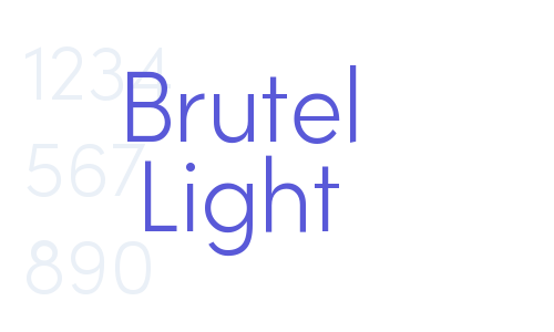 Brutel Light Font Download