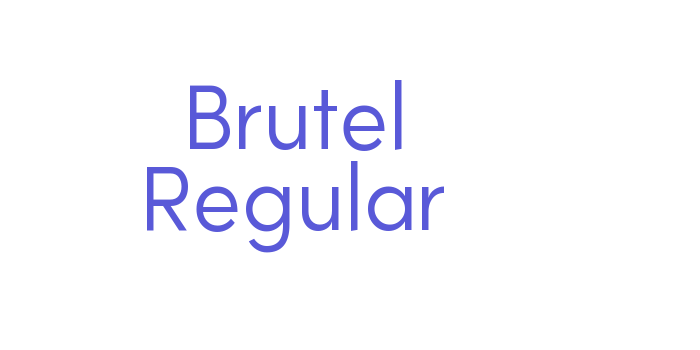 Brutel Regular Font Download