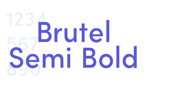 Brutel Semi Bold Font