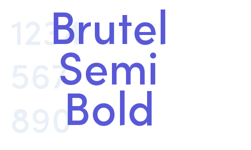 Brutel Semi Bold Font Download