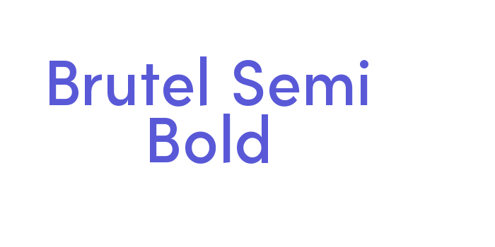 Brutel Semi Bold Font Download